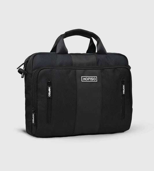 DFW Black Corporate Sleek 14" Laptop Backpack