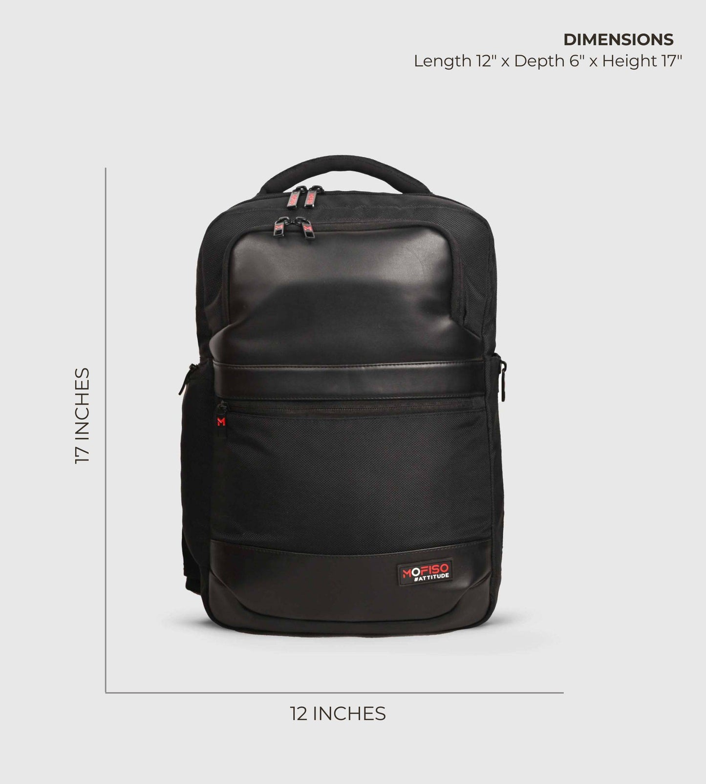 LHR Black Executive Corporate 16" Laptop Backpack