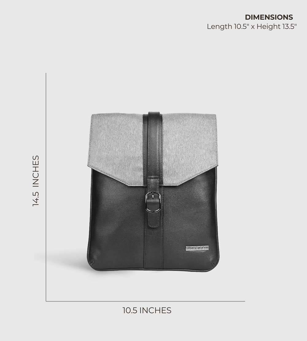 Eterno Grey Melange Corporate Shoulder Sling Bag