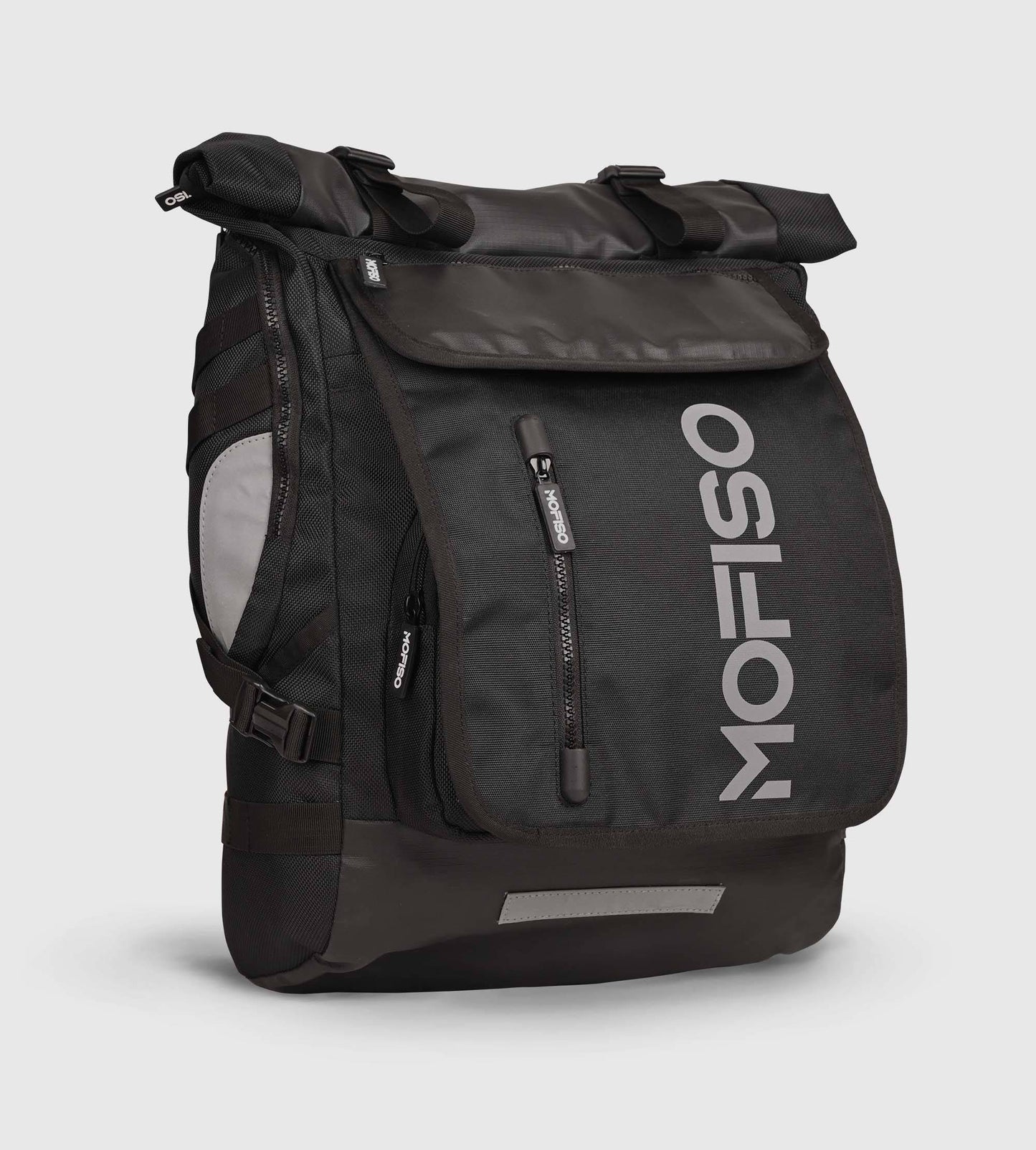 BCN Black Roll Top Rucksack 16" Laptop Backpack