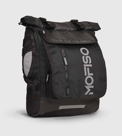 BCN Black Roll Top Rucksack 16" Laptop Backpack