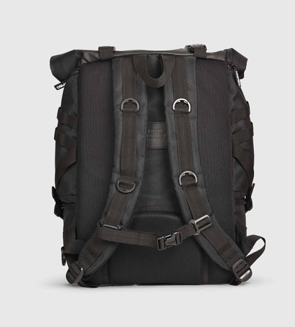 BCN Black Roll Top Rucksack 16" Laptop Backpack