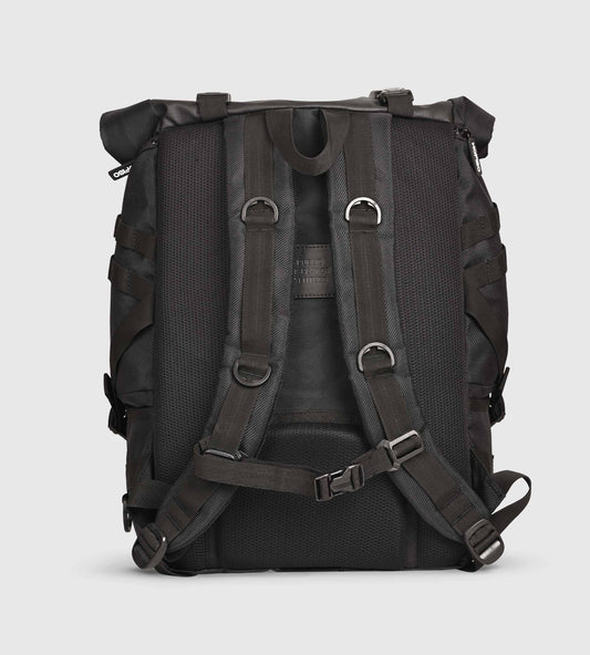 BCN Black Roll Top Rucksack 16" Laptop Backpack