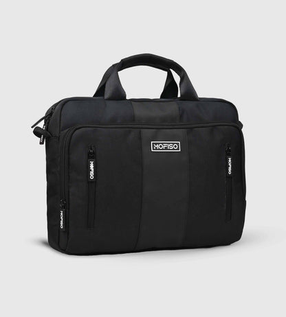 DFW Black Corporate Sleek 14" Laptop Backpack