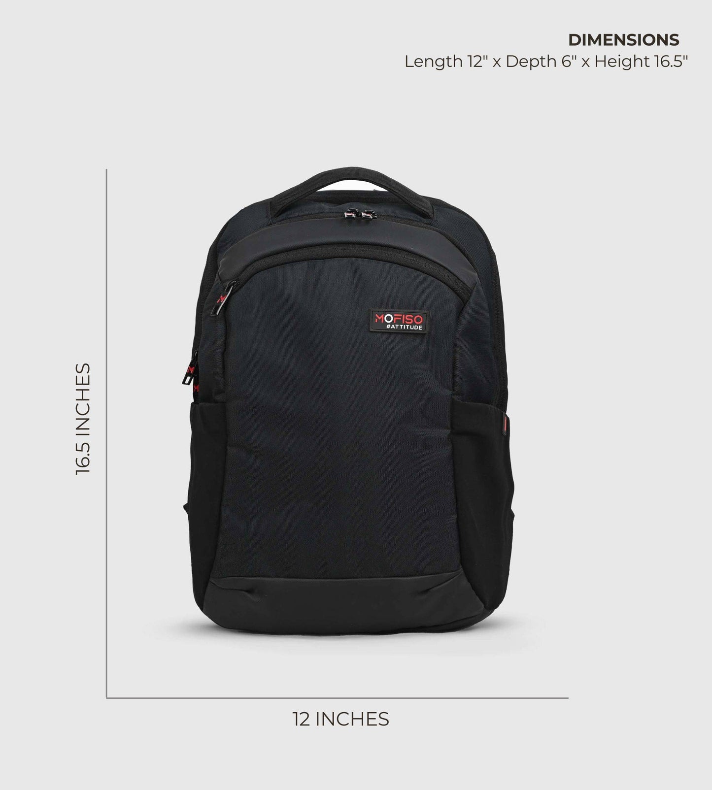 HKG Black Corporate 15" Laptop Backpack