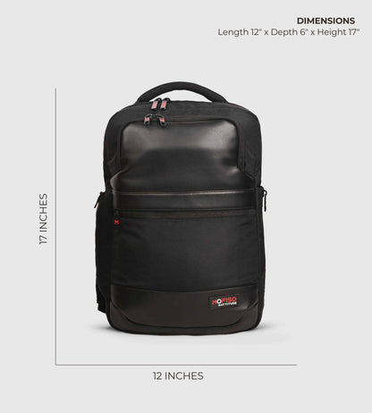 LHR Black Executive Corporate 16" Laptop Backpack