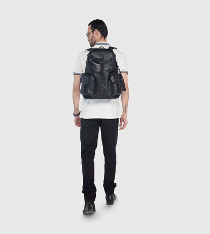 Noir Magnetic Lock Laptop Backpack