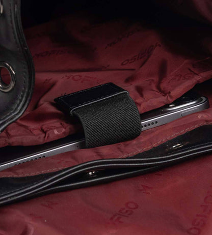 Noir Magnetic Lock Laptop Backpack