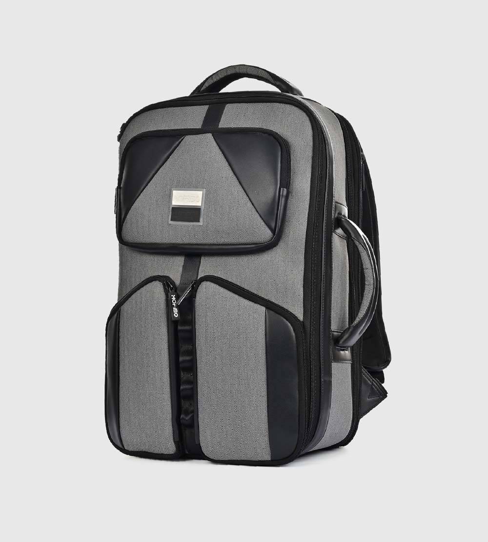 Eterno Grey Melange Overnighter Backpack