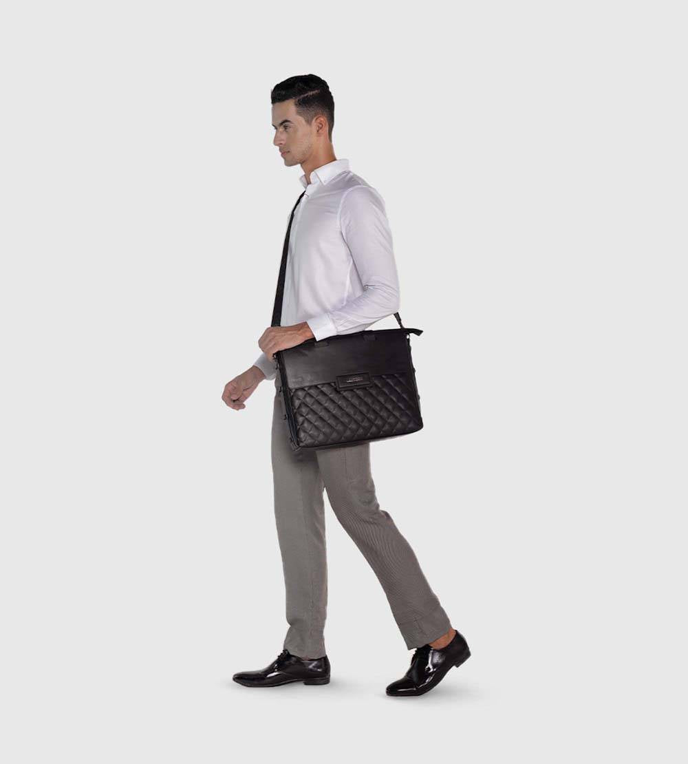 Noir Laptop Business Bag with Detachable Laptop Sleeve