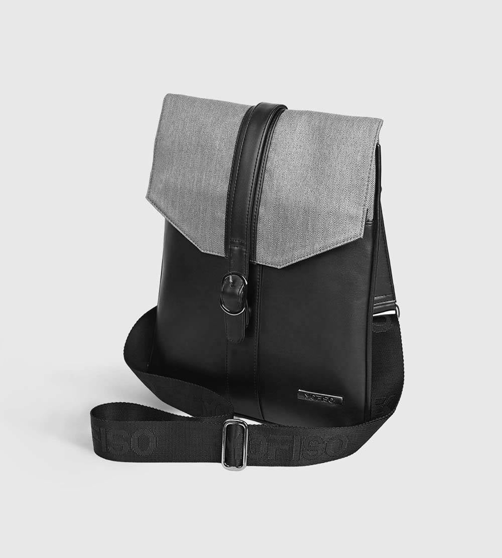 Eterno Grey Melange Corporate Shoulder Sling Bag