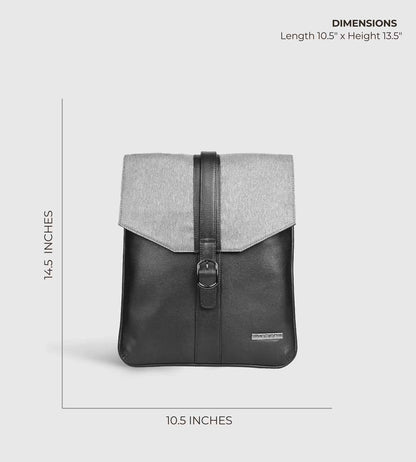 Eterno Grey Melange Corporate Shoulder Sling Bag